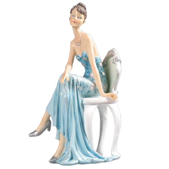 Figurka ozdobna, Dama na krześle w błękitnej sukni Batek
