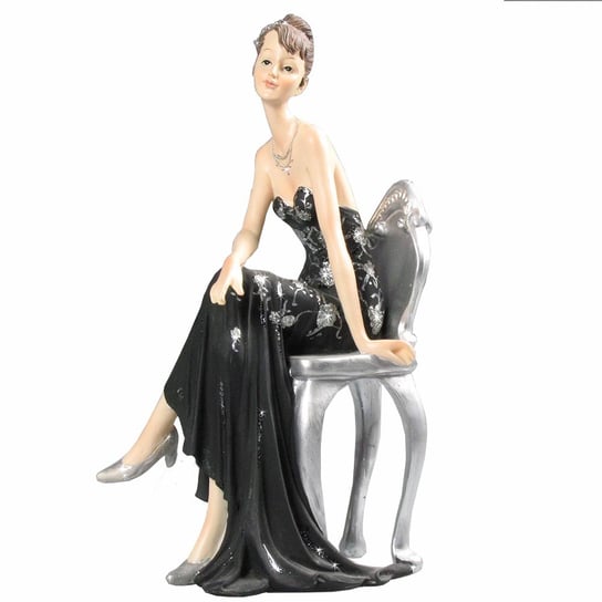 Figurka ozdobna, Dama na krześle w czarnej sukni Batek