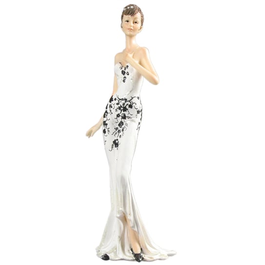 Figurka ozdobna, Dama z kolią w białej sukni Batek
