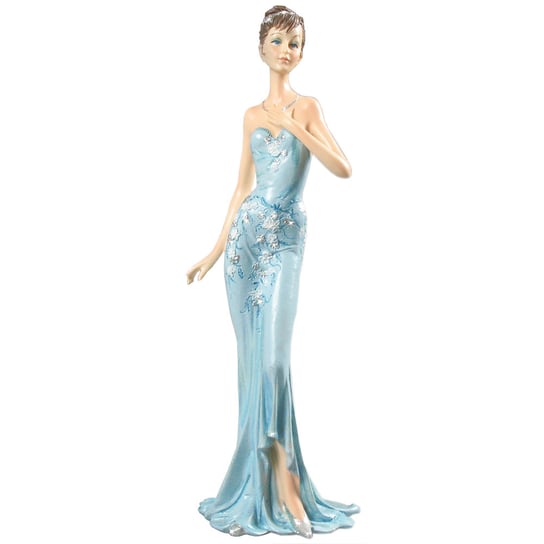 Figurka ozdobna, Dama z kolią w błękitnej sukni Batek