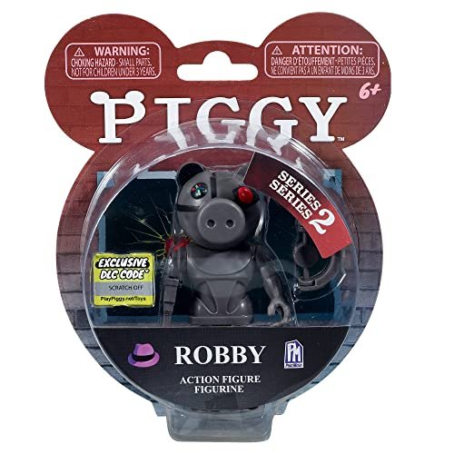 Figurka Piggy 10 cm Robby, teraz możesz odtworzyć grę w domu ze swoimi ulubionymi postaciami, zawiera akcesoria i kod do wykorzystania w grze wideo, dostępne są różne modele (64238069) BIZAK