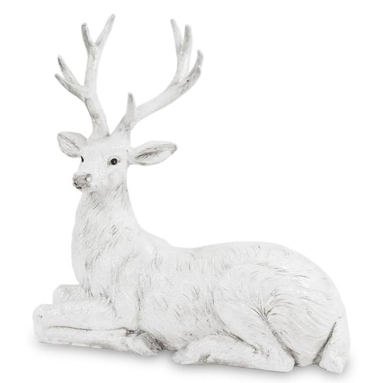 Figurka PIGMEJKA Jeleń, biała, 82x45 cm Pigmejka