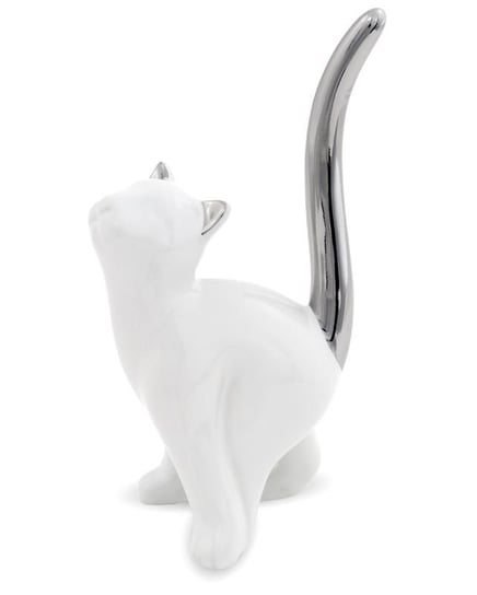 Figurka PIGMEJKA Kot, biała, 15,5x7,5x5,5 cm Pigmejka
