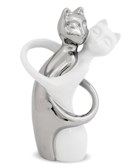 Figurka PIGMEJKA Koty, srebrno-biała, 24x13x7 cm Pigmejka