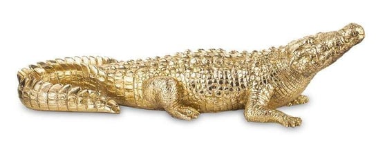Figurka PIGMEJKA Krokodyl, złota, 11x43x13 cm Pigmejka