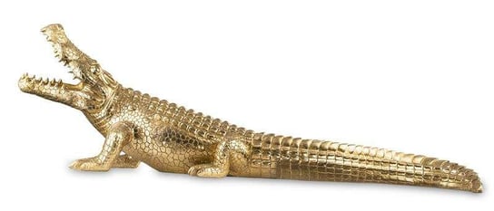 Figurka PIGMEJKA Krokodyl, złota, 29x93x27 cm Pigmejka