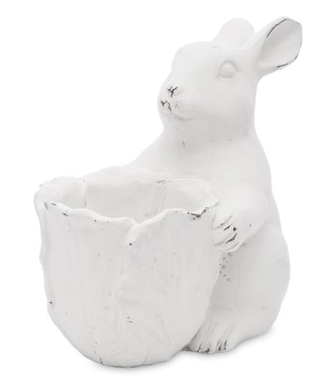 Figurka PIGMEJKA Królik, biała, 21,5x13 cm Pigmejka