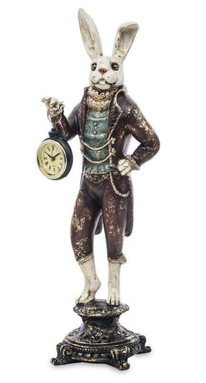 Figurka PIGMEJKA Królik z zegarkiem, 43x13x10 cm Pigmejka