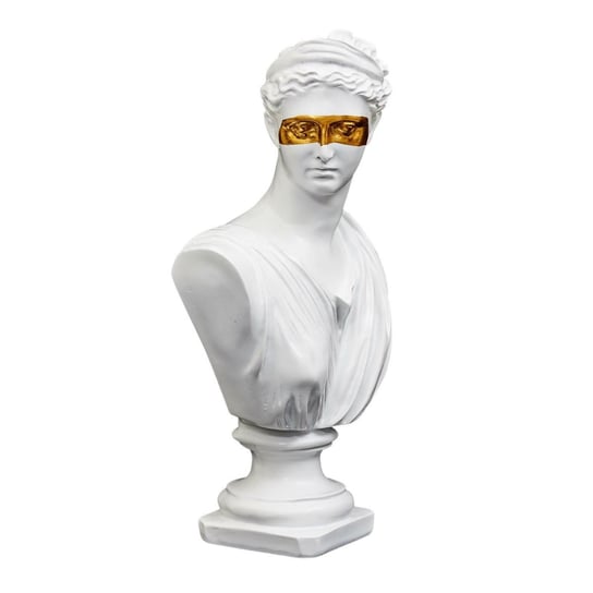 Figurka Popiersie Afrodyta Biało-Złota Intesi