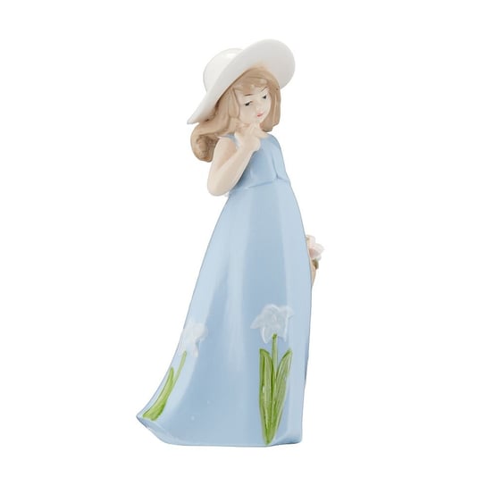 Figurka Porcelanowa Dziewczynka W Niebieskiej Sukni 18 cm Claudia VILLA ITALIA VILLA ITALIA