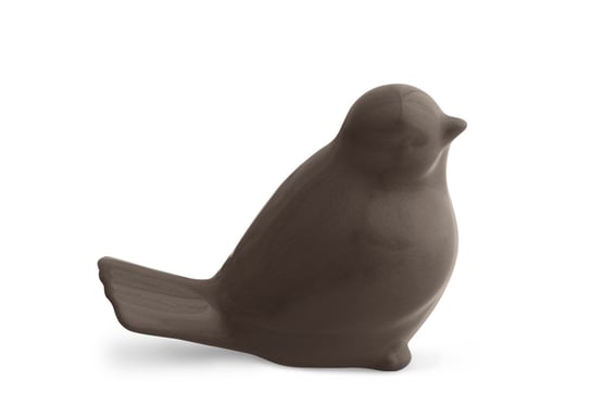 Figurka Ptak TENOS brązowy, 16x9x12,5, ceramika Konsimo