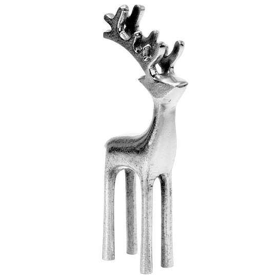 Figurka renifer QUBUSS, srebrny, 22 cm QUBUSS