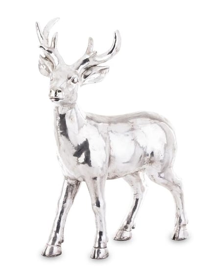 Figurka Renifer świąteczny kolor srebrny wys.69cm Art-Pol