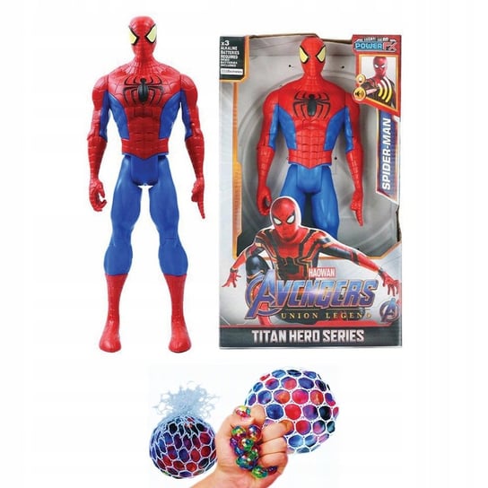 Figurka Spiderman Zabawka Dźwięk Ruchome Kończyny Duża 30cm BOS