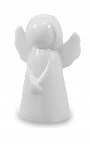 Figurka świąteczna aniołek 12 cm biały POLNIX