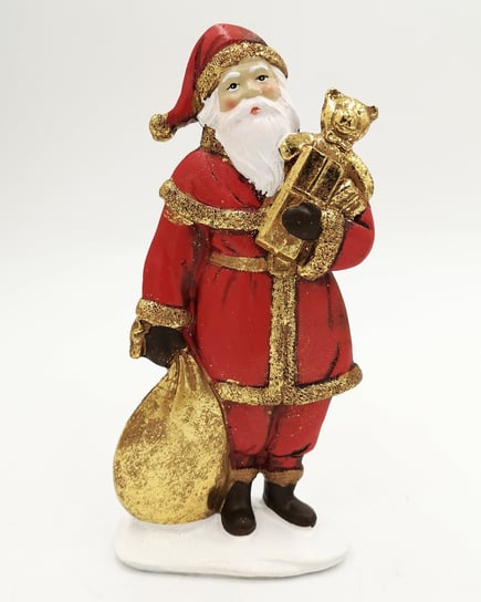 Figurka świąteczna ŚWIĘTY MIKOŁAJ z workiem prezentów 19x9 cm Inna marka