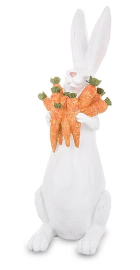 Figurka wielkanocna Królik z marchewkami stojący Inny producent