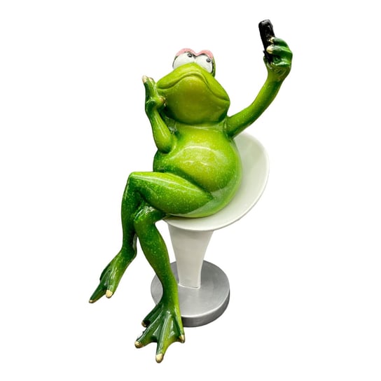 Figurka żaba robiąca selfie Inna marka