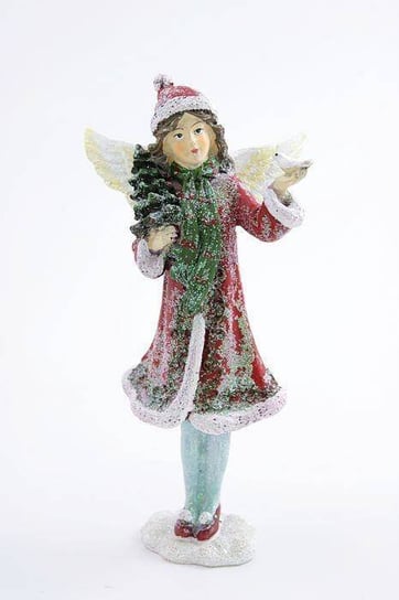 Figurka Zimowa dziewczynka z ptaszkiem 15cm Creative Tops