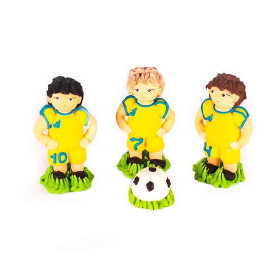 Figurki Cukrowe Piłkarzy w Żółtych Spodniach Slado