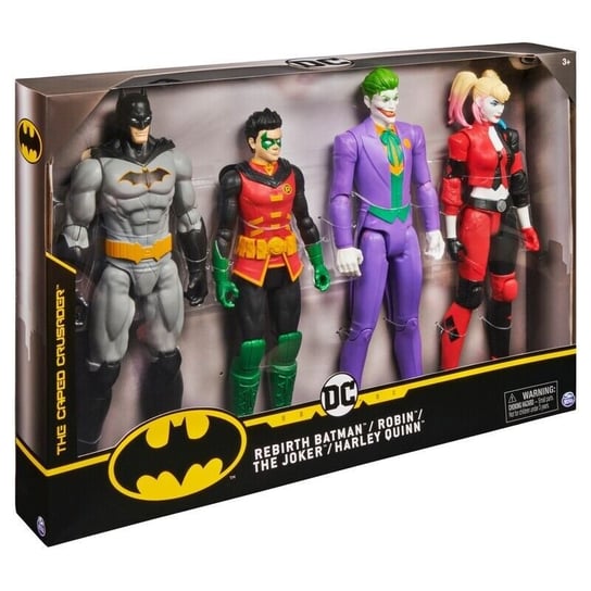 Figurki Dc 4-Pack : Batman, Robin, Joker, Riddler 30 Cm Spin Master