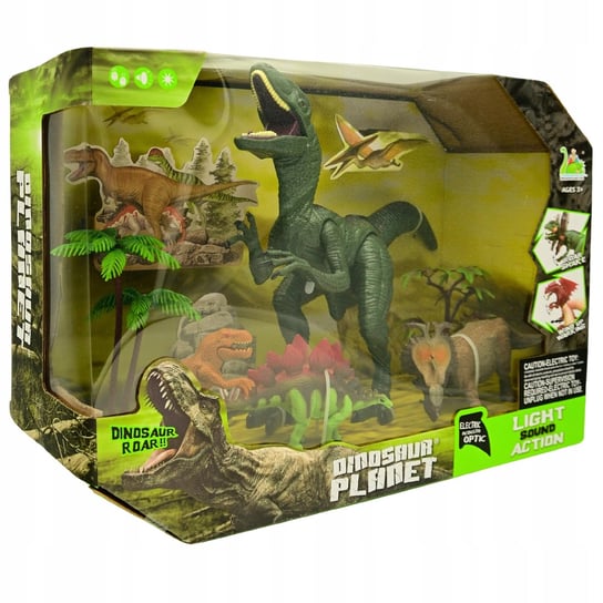 Figurki Dinozaury Dinozaur Velociraptor Raptor Duży Swieci Ryczy T-Rex / Dinosaur Planet Inna marka