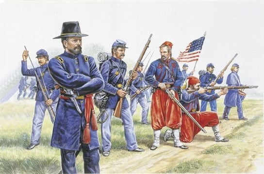 Figurki do sklejania Union Infantry and Zouaves Union Infantry