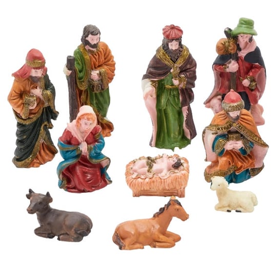 Figurki Do Szopki Betlejemskiej Święta Rodzina Maryja Józef Jezus 10Szt Inna marka