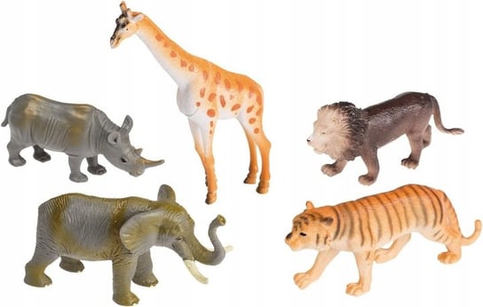 Figurki Dzikich Zwierząt Do Zabawy 5 Szt IDENA