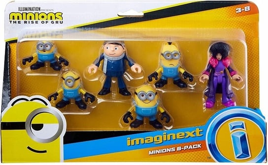 FIGURKI IMAGINEXT MINIONKI 6 FIGUREK STUART BOB KEVIN OTTO Imaginext