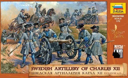 Figurki Swedish Artillery of Charles XII ZVEZDA