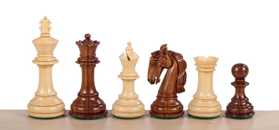 Figury szachowe Colombian Akacja/Bukszpan 3,5 Cala Gra planszowa Sunrise Chess & Games Sunrise Chess & Games