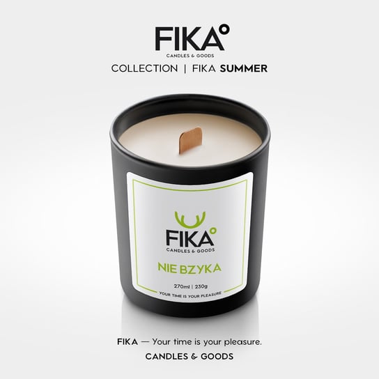 FIKA Candles - Świeca sojowa - FIKA Nie Bzyka - 270 ml Inna marka
