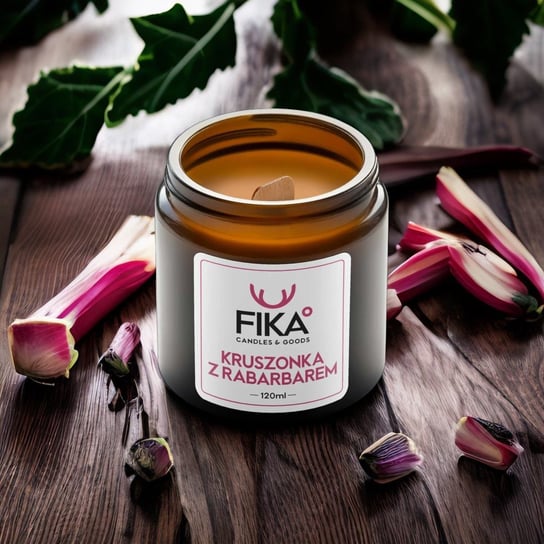 FIKA Candles - Świeca sojowa - Kruszonka z Rabarbarem - 120 ml Inna marka