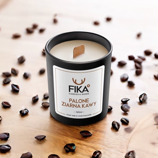 FIKA Candles - Świeca sojowa - Palone Ziarna Kawy - 160 ml Inna marka