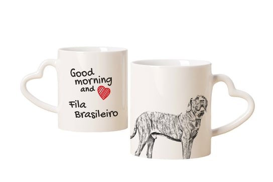 Fila Brasileiro kubek z psem good morning serce Art-Dog Inna marka