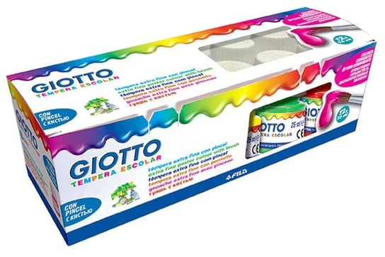 Fila, Giotto, farby tempera Escolar, 12 kolorów GIOTTO