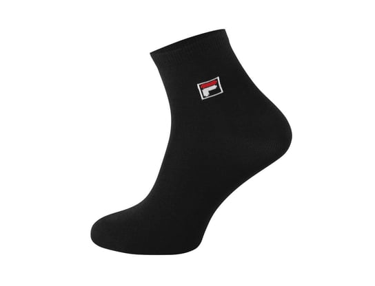 FILA, Skarpety sportowe, Quarter plain socks, 3-pack, F1763 czarne, rozmiar 35/38 Fila