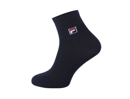 FILA, Skarpety sportowe, Quarter plain socks, 3-pack, F1763, navy, rozmiar 35/38 Fila