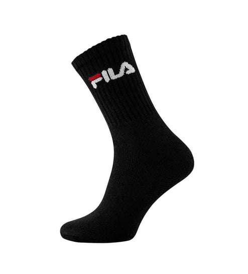 Fila, Skarpety sportowe, Tenis socks, 3-pack, F9505, czarne, rozmiar 43/46 Fila