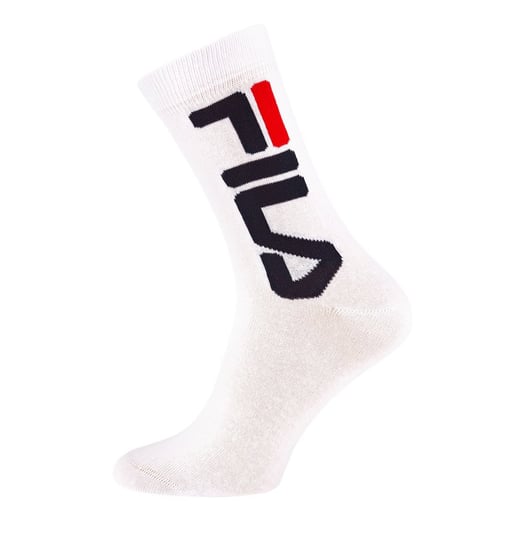 Fila, Skarpety sportowe, Tennis lifestyle socks 2-pack, F9632, białe, rozmiar 39/42 Fila