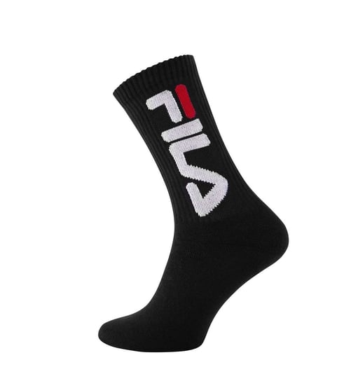 Fila, Skarpety sportowe, Tennis plain socks 2-pack, F9598, czarne, rozmiar 35/38 Fila