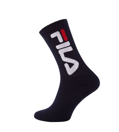 Fila, Skarpety sportowe, Tennis plain socks 2-pack, F9598, navy, rozmiar 39/42 Fila