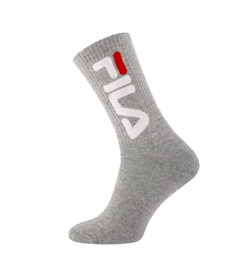 Fila, Skarpety sportowe, Tennis plain socks 2-pack, F9598, szare, rozmiar 39/42 Fila