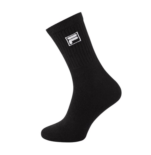 Fila, Skarpety sportowe, Tennis socks, 3 pary, F9000, czarne, rozmiar 39/42 Fila
