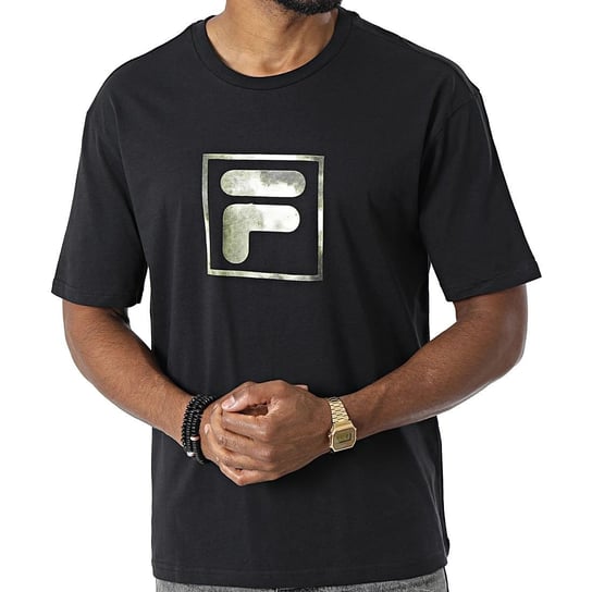 Fila T-Shirt Czarny Brindisi Dropped Shoulder Tee Fam0181.80001 L Fila