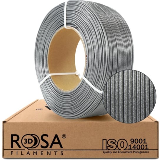 Filament ROSA 3D PETG 1,75mm 1000g Glitter Brillant Silver Refill ROSA3D