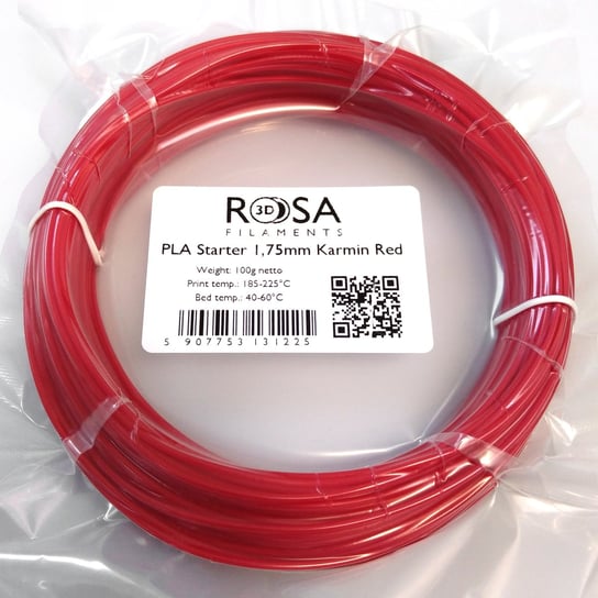 Filament ROSA 3D PLA 1,75mm 100 g Karmin Red ROSA3D