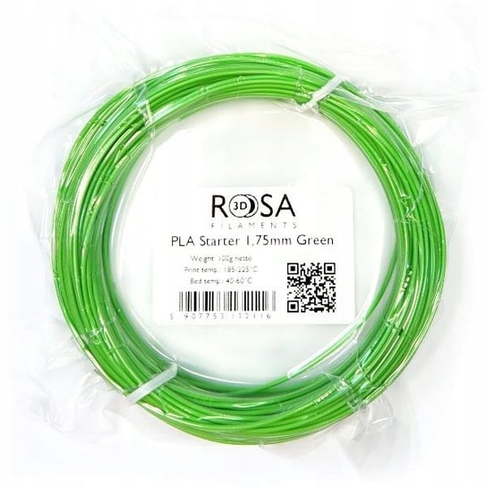 Filament ROSA 3D PLA 1,75mm 100 g Zielony Green ROSA3D