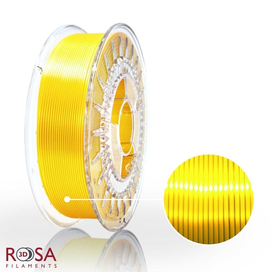 Filament ROSA 3D PLA SILK 1,75mm 800g Żółty Yellow ROSA3D